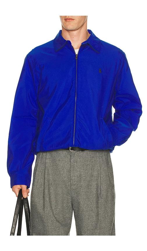 Polo Ralph Lauren Long Sleeve Polyester Twill Bi-Swing Windbreaker Jacket in Royal by POLO RALPH LAUREN