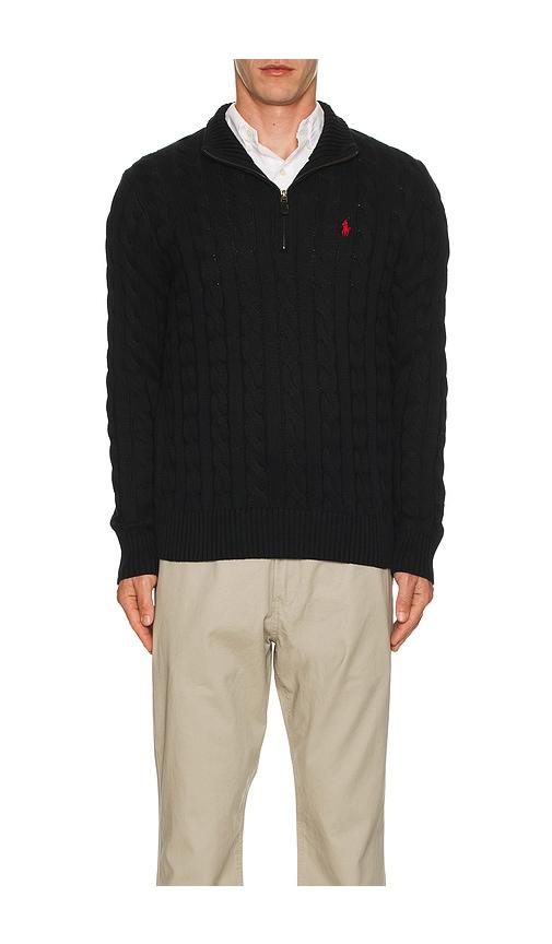 Polo Ralph Lauren Long Sleeve Pullover in Black by POLO RALPH LAUREN