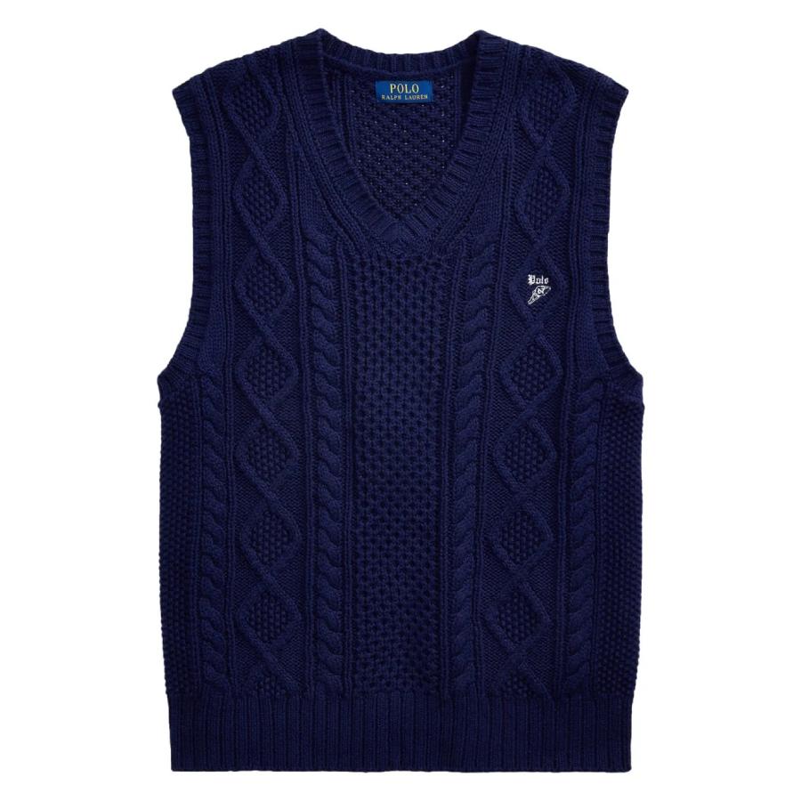 Polo Ralph Lauren Mens Aran-Knit Cotton Sweater Vest by POLO RALPH LAUREN
