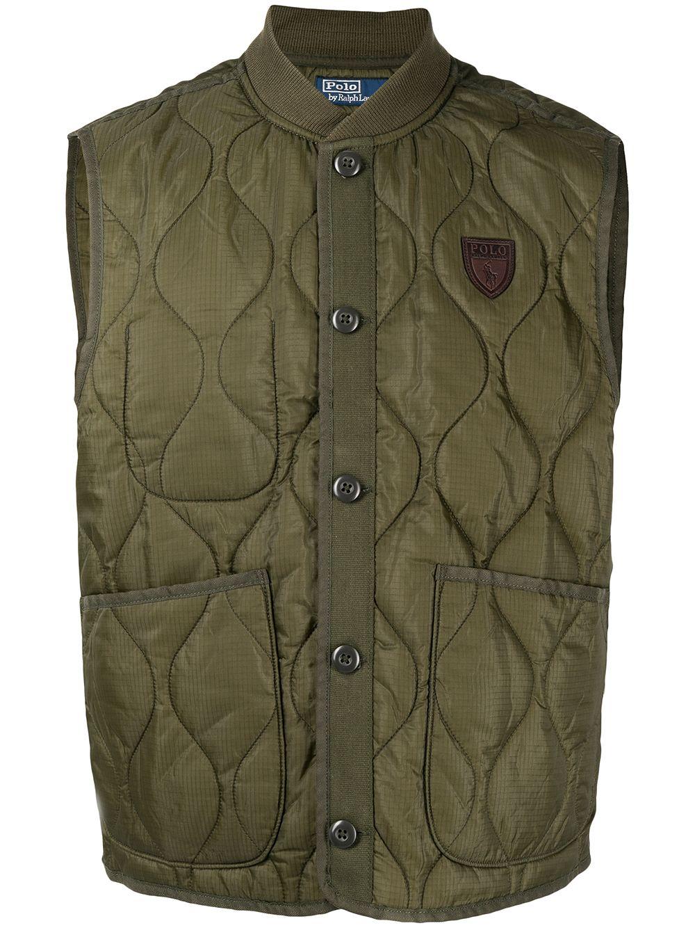 Armadillo Ralph Polo Ralph Lauren Mens Armadillo Logo Patch Quilted Gilet by POLO RALPH ...