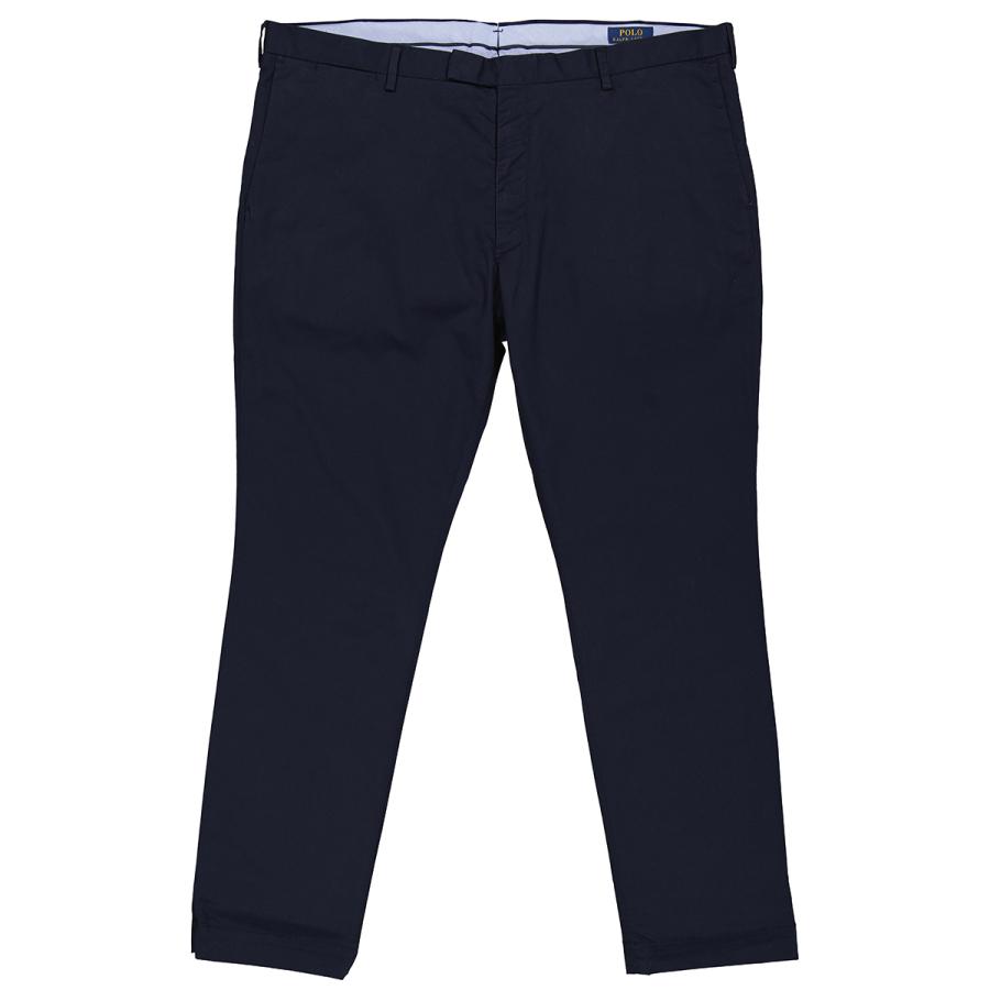 Polo Ralph Lauren Navy Stretch Slim Fit Cotton Pants by POLO RALPH LAUREN