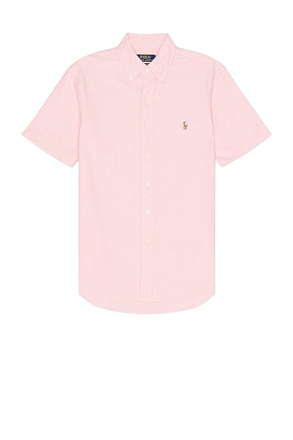 Polo Ralph Lauren Oxford Short Sleeve Shirt in Pink by POLO RALPH LAUREN
