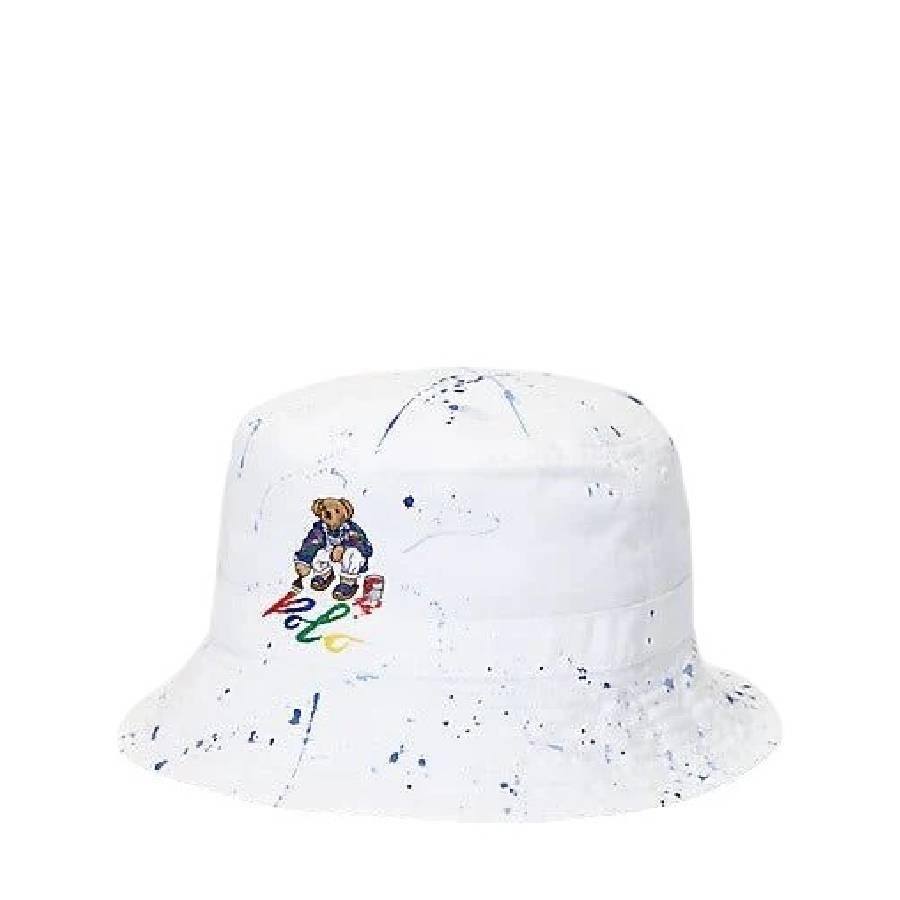 Polo Ralph Lauren Paint Splatter Logo Bucket Hat by POLO RALPH LAUREN