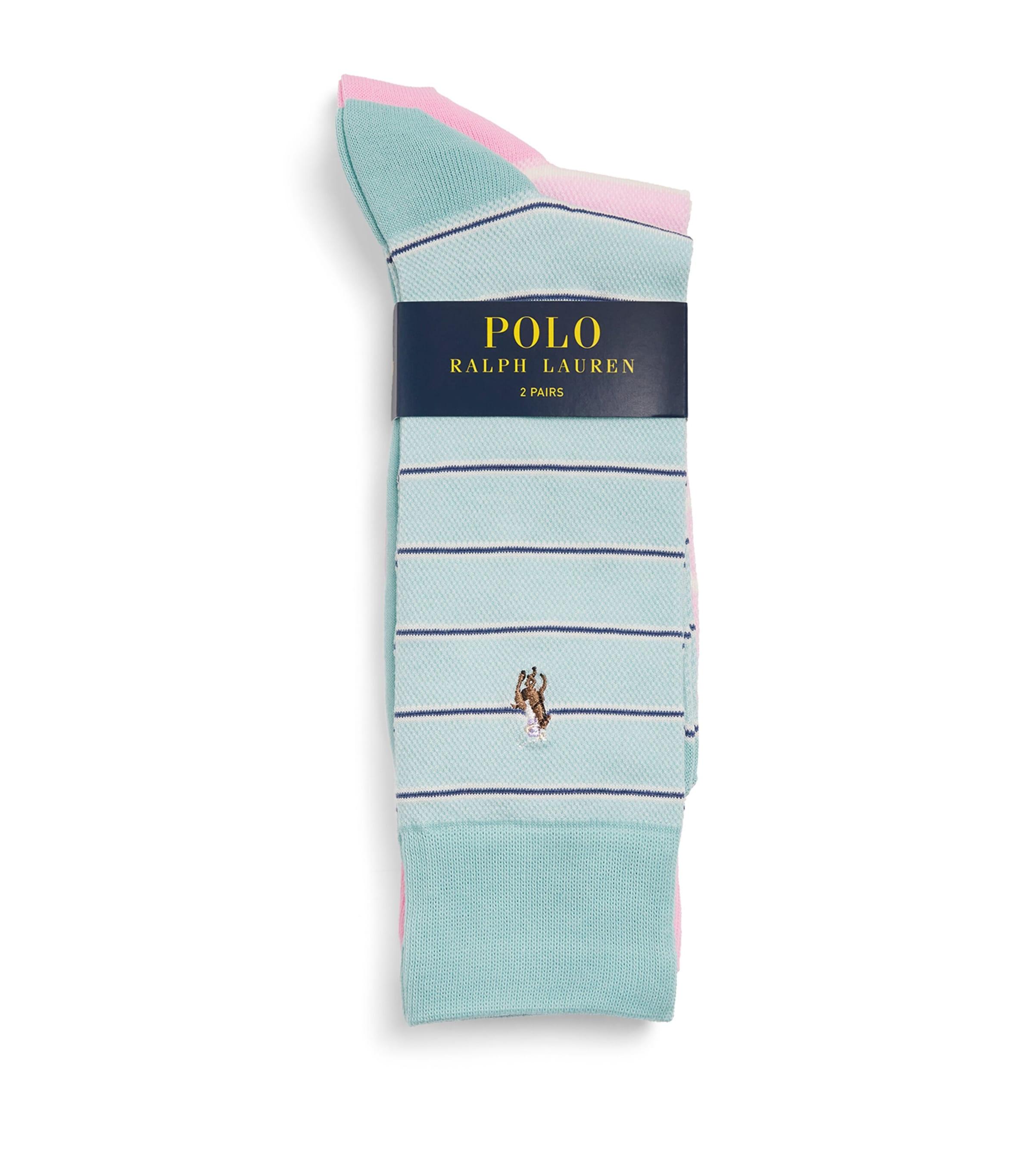 Polo Ralph Lauren Polo Pony Oxford Socks (Pack of 2) by POLO RALPH LAUREN