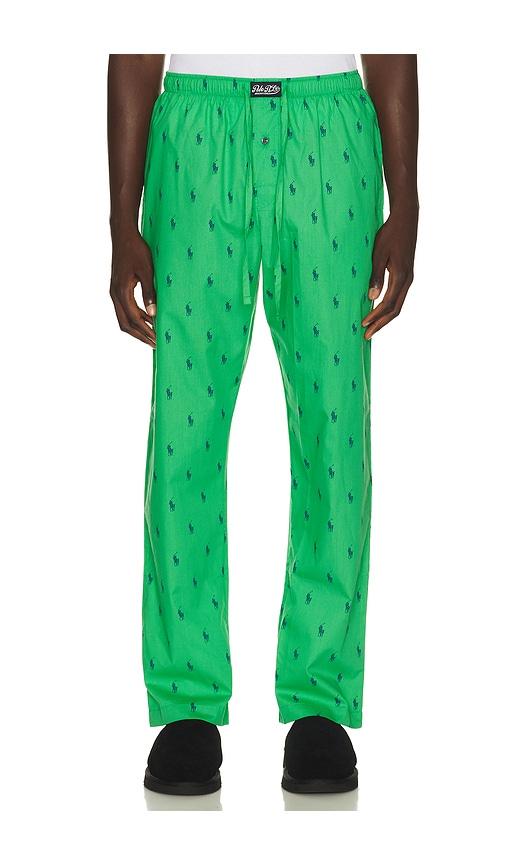 Polo Ralph Lauren Polo Pony Pajama Pant in Green by POLO RALPH LAUREN