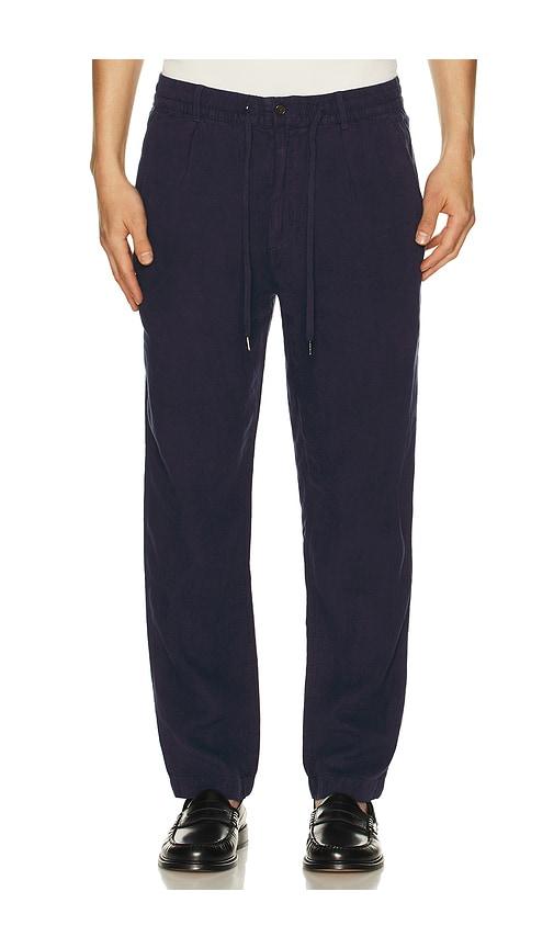 Polo Ralph Lauren Prepster Linen Pant in Blue by POLO RALPH LAUREN