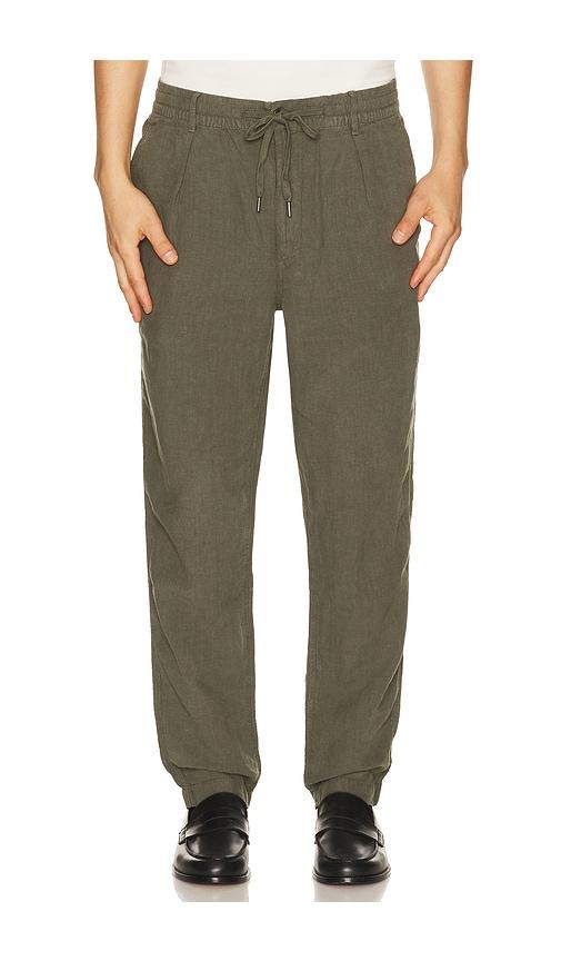 Polo Ralph Lauren Prepster Linen Pant in Olive by POLO RALPH LAUREN