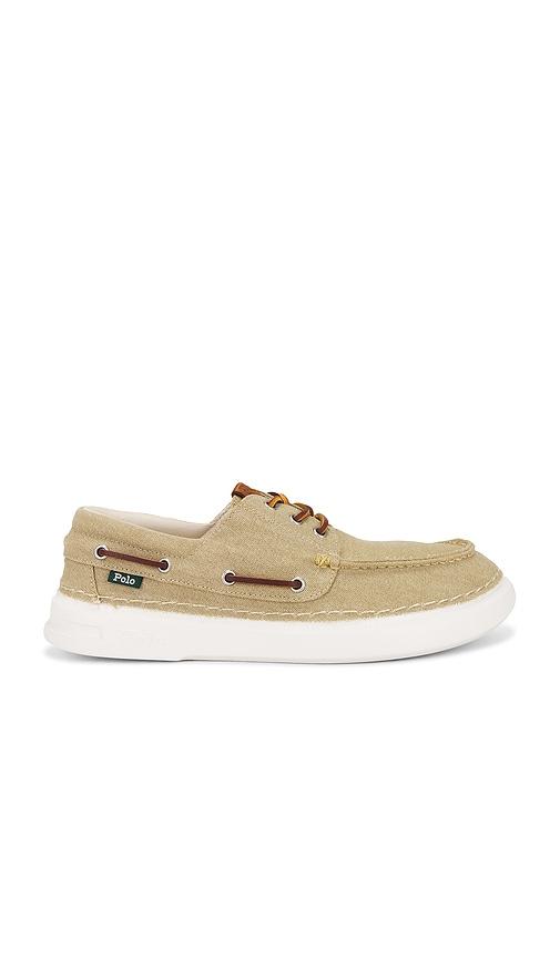 Polo Ralph Lauren RLite Mariner Canvas Boat Shoe in Brown by POLO RALPH LAUREN