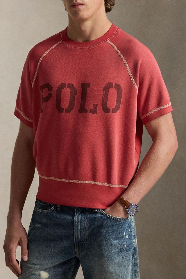 Polo Ralph Lauren Raglan Short Sleeve Crew Neck Sweatshirt by POLO RALPH LAUREN
