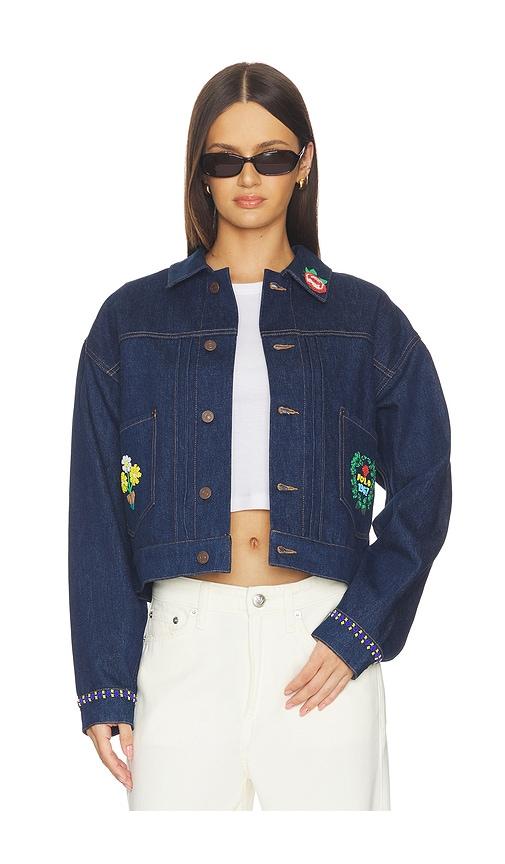 Polo Ralph Lauren Rigid Denim Trucker Jacket in Blue by POLO RALPH LAUREN