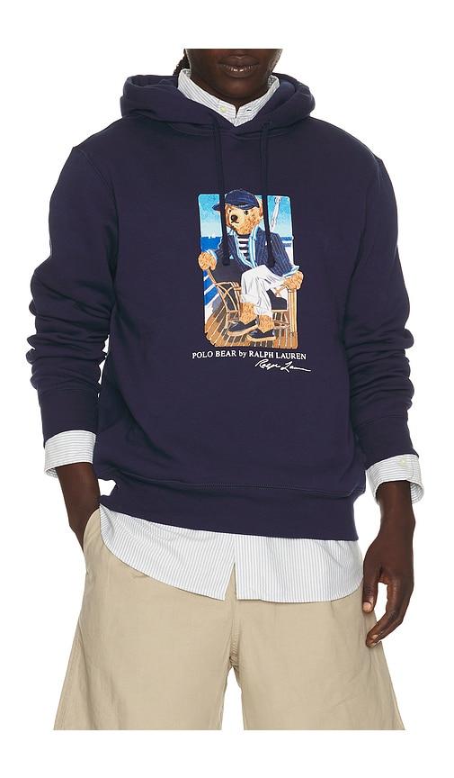Polo Ralph Lauren Seasonal Fleece Novelty Newport Bear Sweatshirt in Navy by POLO RALPH LAUREN