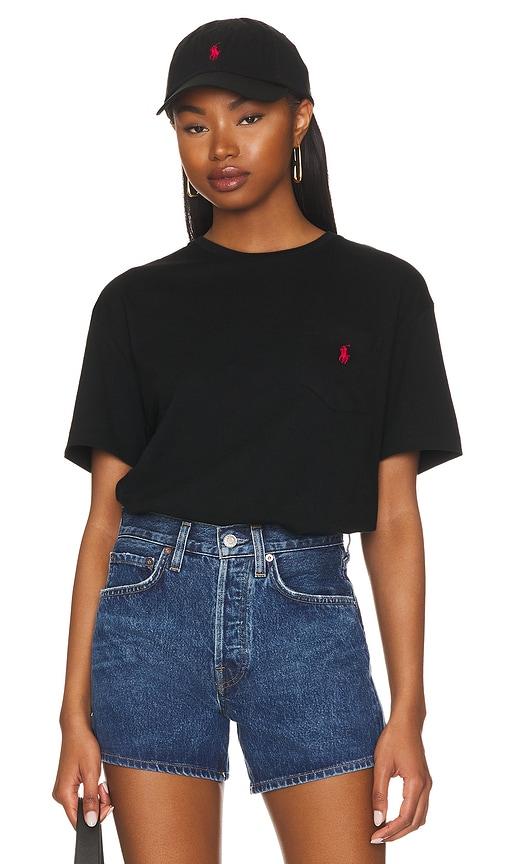 Polo Ralph Lauren Short Sleeve Pocket T-Shirt in Black by POLO RALPH LAUREN