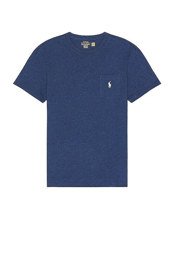 Polo Ralph Lauren Short Sleeve Pocket T-Shirt in Blue by POLO RALPH LAUREN