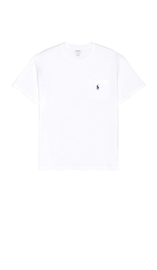 Polo Ralph Lauren Short Sleeve Pocket T-Shirt in White by POLO RALPH LAUREN