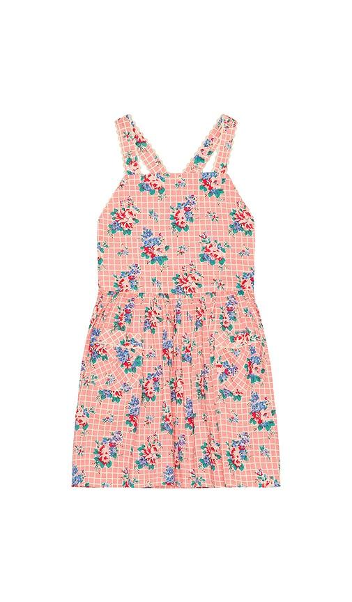 Polo Ralph Lauren Sleeveless Cotton Floral Pinafore Dress in Pink by POLO RALPH LAUREN