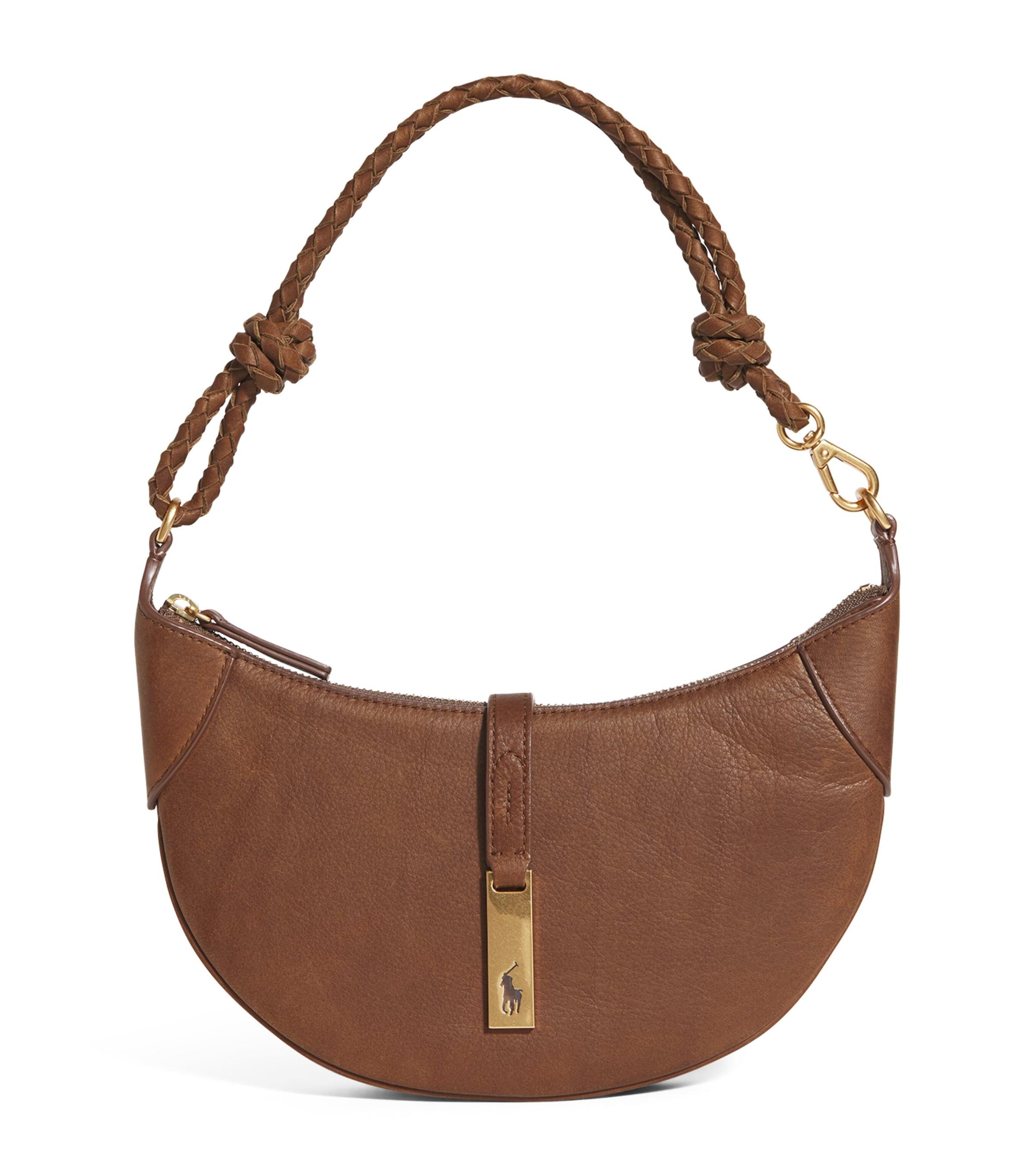 Polo Ralph Lauren Small Leather Polo ID Shoulder Bag by POLO RALPH LAUREN