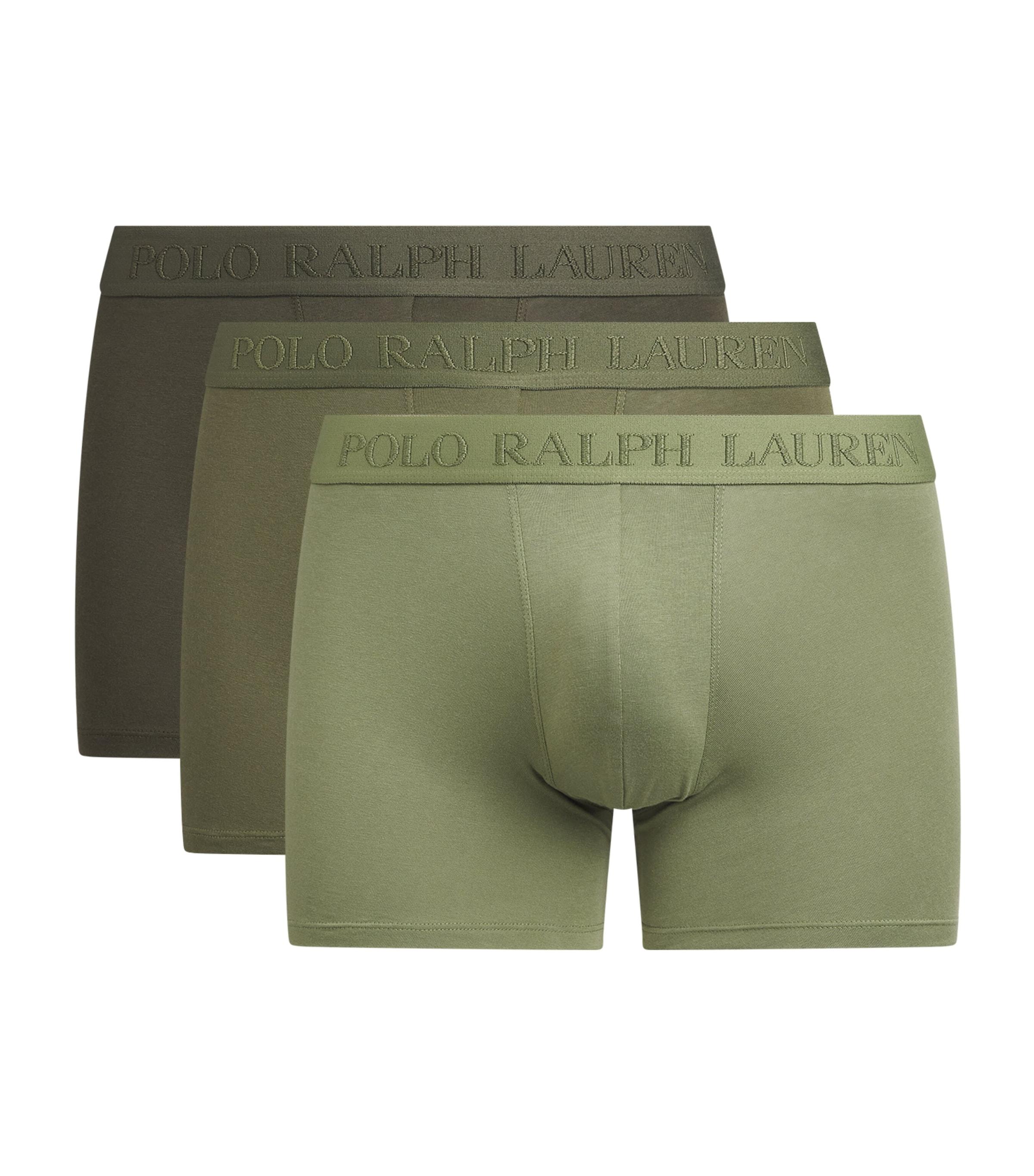 Polo Ralph Lauren Stretch-Cotton Logo Boxer Briefs (Pack of 3) by POLO RALPH LAUREN