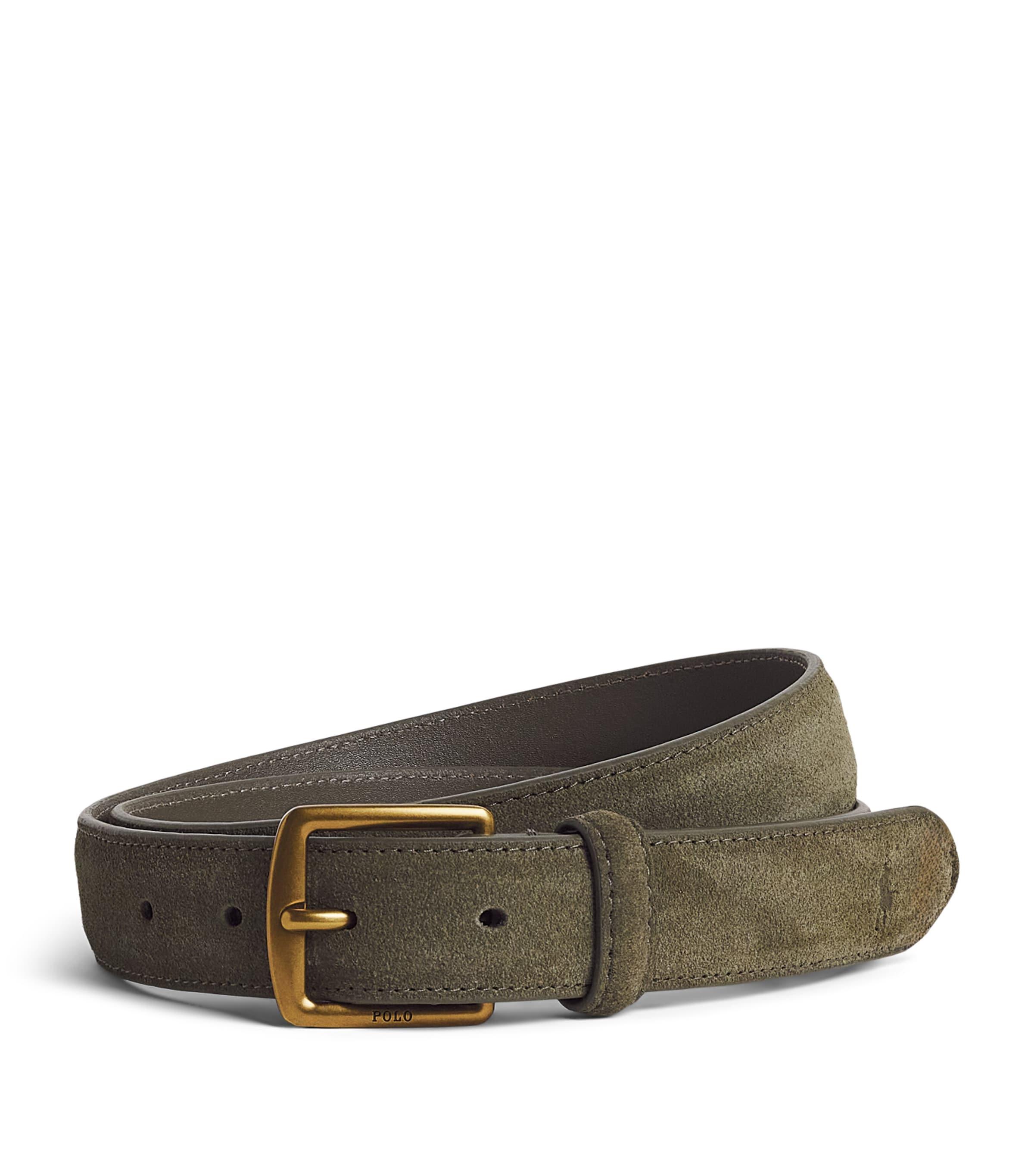 Polo Ralph Lauren Suede Buckle Belt by POLO RALPH LAUREN