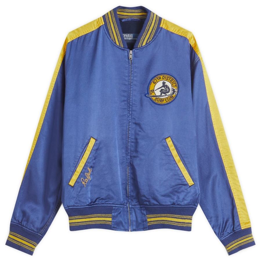 Polo Ralph Lauren Surf Theme Letterman Lined Bomber Jacket by POLO RALPH LAUREN