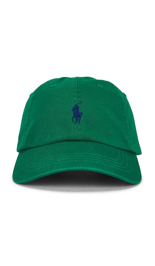 Polo Ralph Lauren Twill Classic Sport Cap Hat in Green by POLO RALPH LAUREN