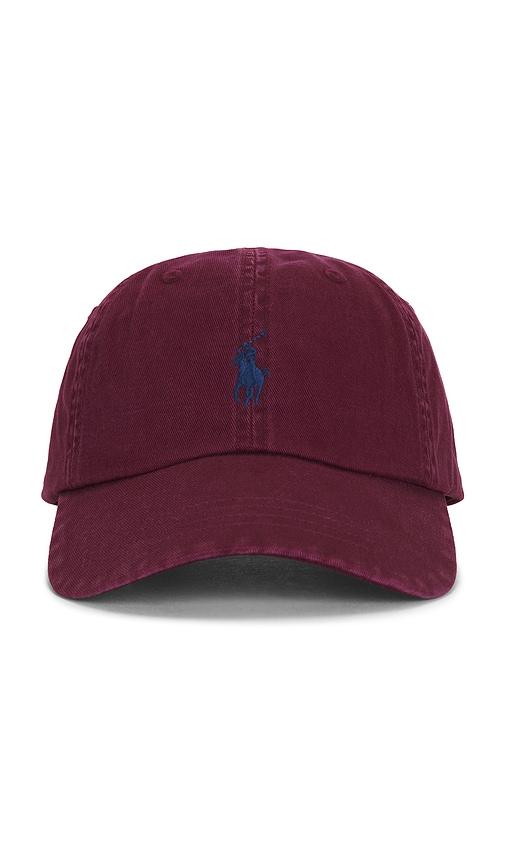 Polo Ralph Lauren Twill Classic Sport Cap in Wine by POLO RALPH LAUREN