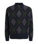 Polo Ralph Lauren Wool-Mohair Argyle Polo Sweater by POLO RALPH LAUREN