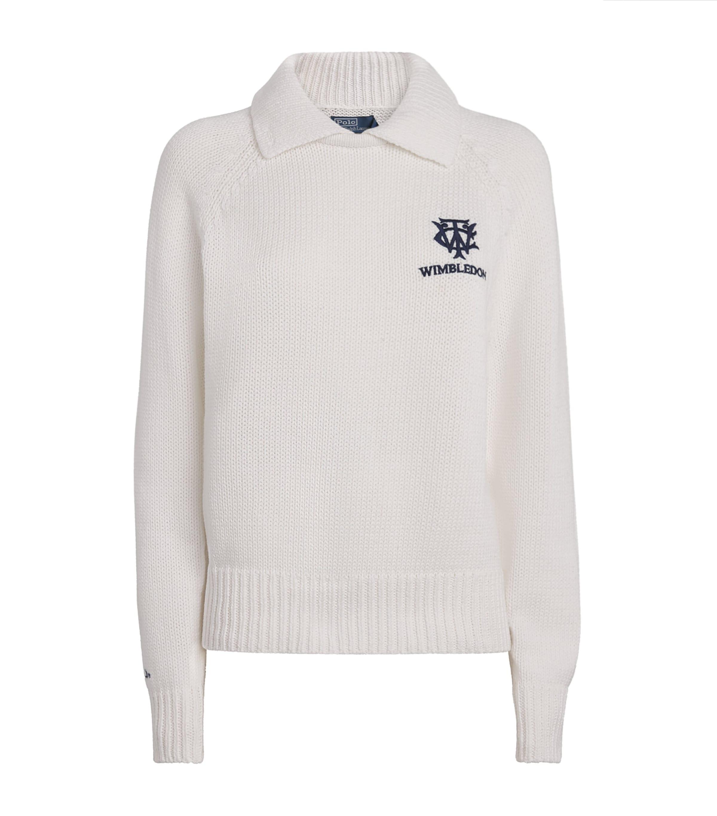 Polo Ralph Lauren x Wimbledon Cotton Polo Sweater by POLO RALPH LAUREN