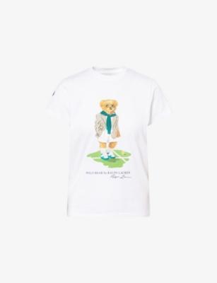 Polo Ralph Lauren x Wimbledon Polo Bear Graphic-Print Cotton-Jersey T-Shirt by POLO RALPH LAUREN