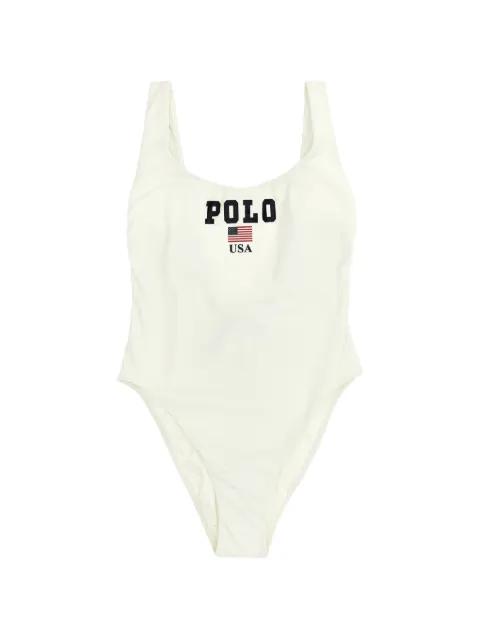 Polo logo-print swimsuit by POLO RALPH LAUREN