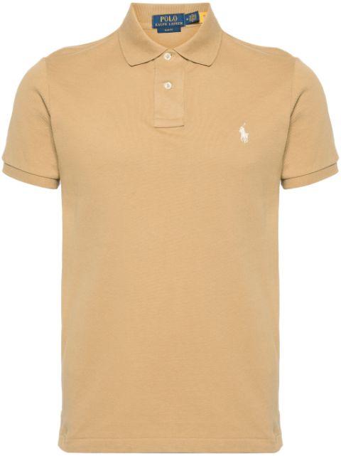 Pony-embroidered cotton polo shirt by POLO RALPH LAUREN