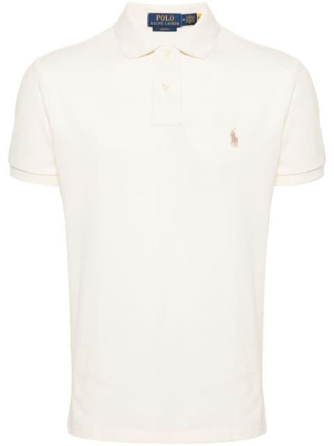 Pony-embroidered cotton polo shirt by POLO RALPH LAUREN