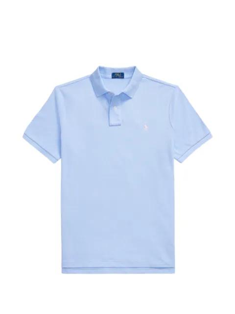 Pony embroidered mesh polo shirt by POLO RALPH LAUREN