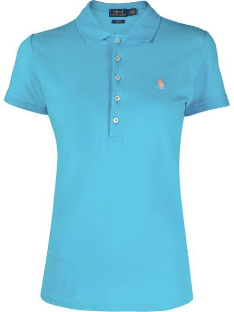 Pony logo-embroidered polo shirt by POLO RALPH LAUREN