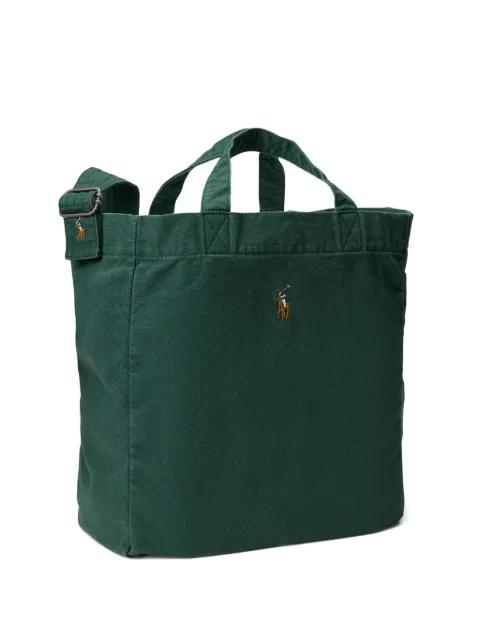 Pony logo-embroidered tote bag by POLO RALPH LAUREN