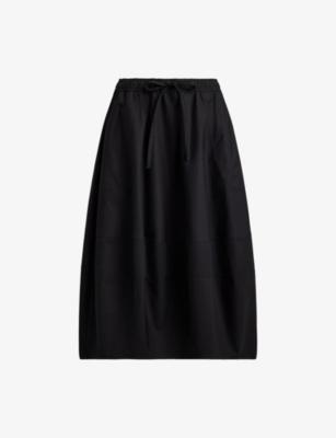 Puffball Drawstring-Waist Cotton Midi Skirt by POLO RALPH LAUREN