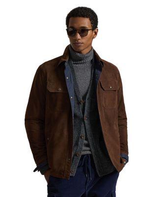 Reversible Suede Taffeta Shirt Jacket by POLO RALPH LAUREN