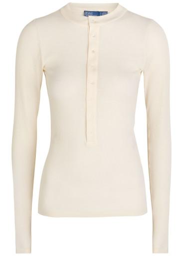 Ribbed cotton top by POLO RALPH LAUREN