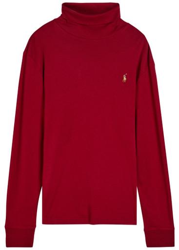 Roll-neck cotton top by POLO RALPH LAUREN
