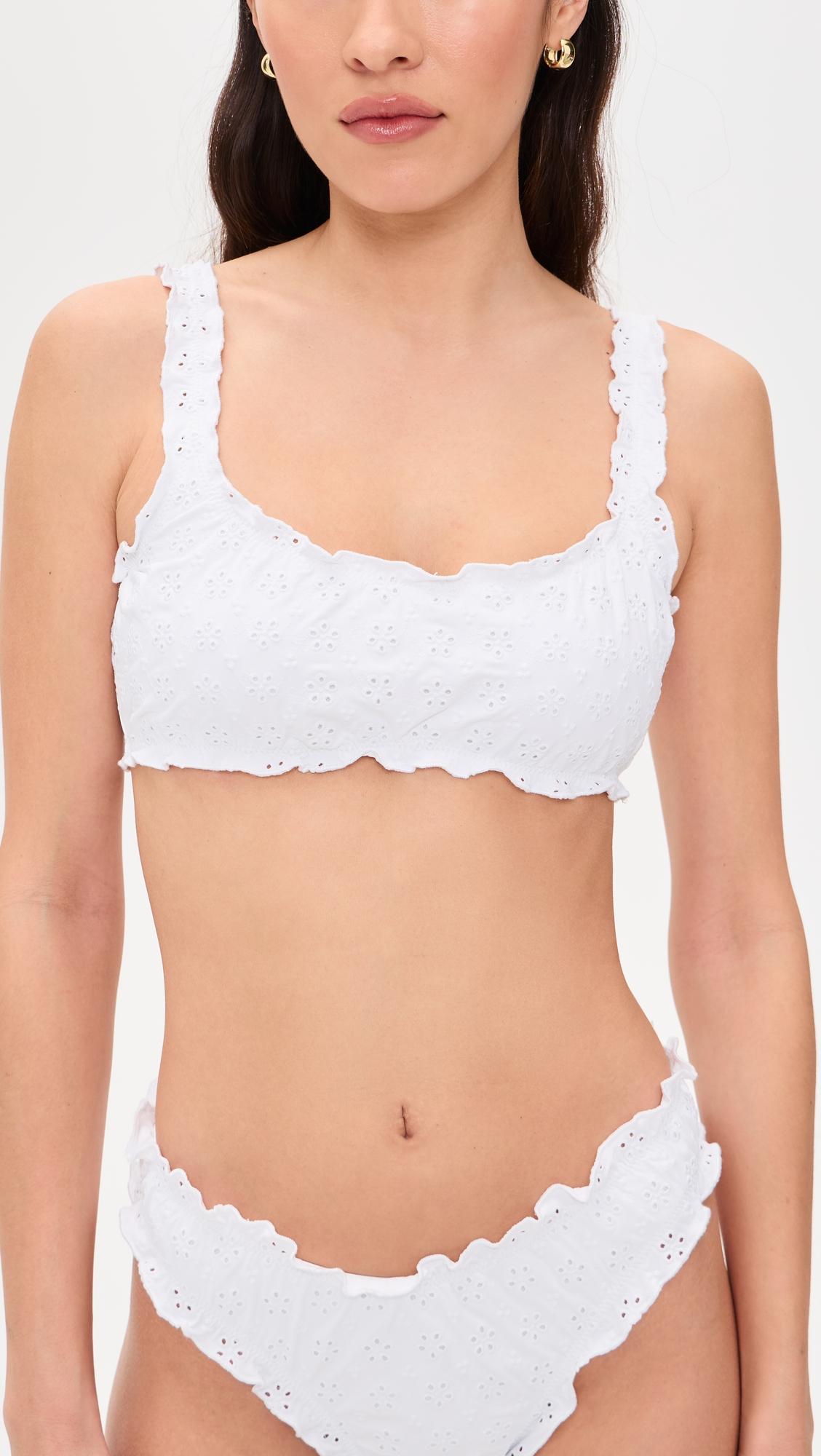Ruffle Kennedy Bralette Bikini Top by POLO RALPH LAUREN