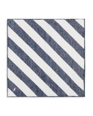 Rugby Stripe Square Linen Scarf by POLO RALPH LAUREN