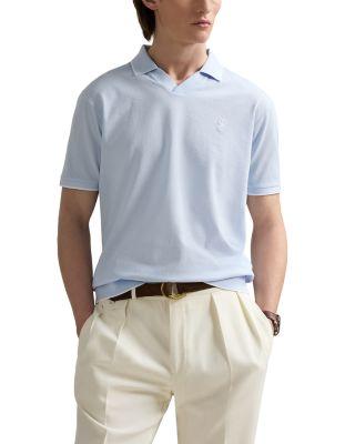 Short Sleeve Tonal Jacquard Mesh Polo Shirt by POLO RALPH LAUREN