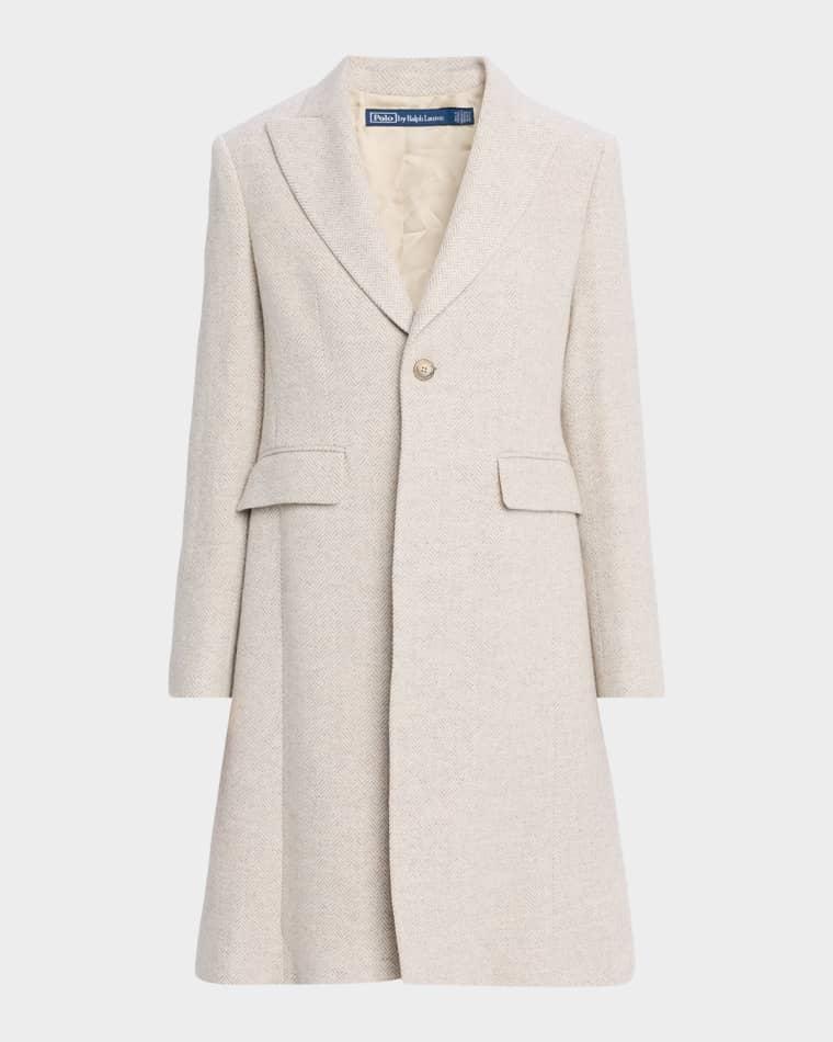 Single-Button Herringbone Coat by POLO RALPH LAUREN