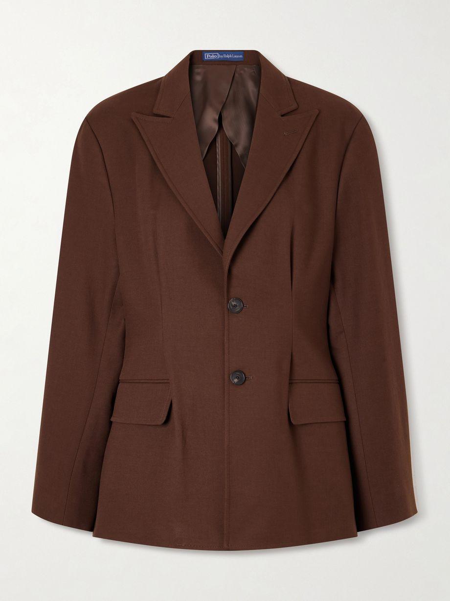 Single-breasted cotton and wool-blend blazer by POLO RALPH LAUREN