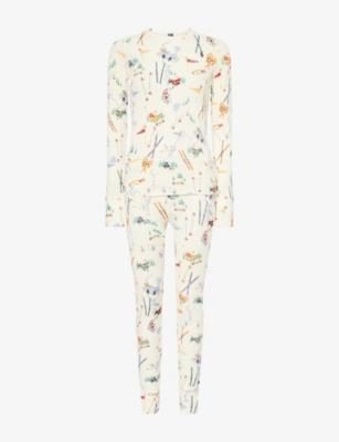 Ski-Print Waffle Cotton-Jersey Pyjama Set by POLO RALPH LAUREN