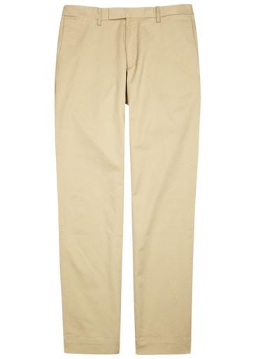 Slim-leg stretch cotton chinos by POLO RALPH LAUREN