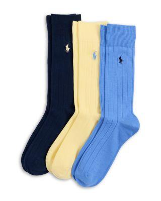 Solid Ribbed Crew Socks by POLO RALPH LAUREN