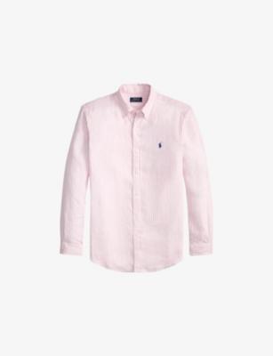Striped Custom-Fit Linen Shirt by POLO RALPH LAUREN