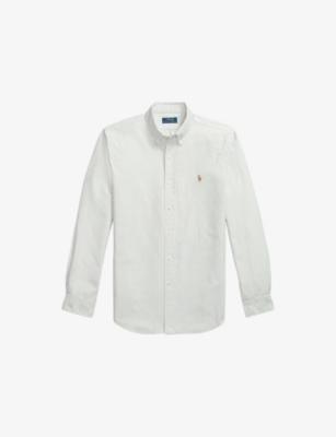 Striped Logo-Embroidered Cotton Oxford Shirt by POLO RALPH LAUREN Striped Logo-Embroidered Cotton Oxford Shirt by POLO RALPH LAUREN
