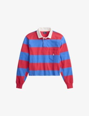 Striped Relaxed-Fit Cotton-Jersey Rugby Shirt by POLO RALPH LAUREN