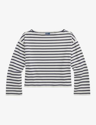 Striped Relaxed-Fit Cotton-Jersey Top by POLO RALPH LAUREN